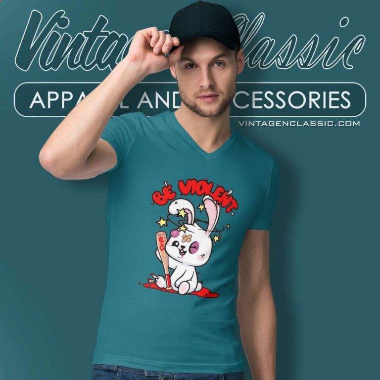 Blackpool Combat Club Be Violent V Neck TShirt Blackpool Combat Club Be Violent V Neck TShirt