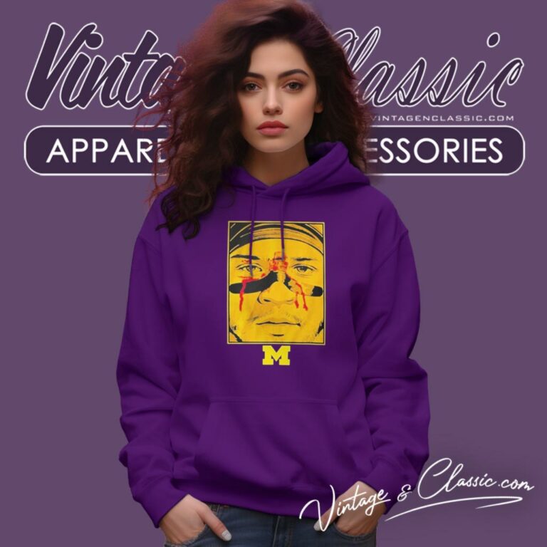 Blake Corum Game Face Michigan Wolverines Football Hoodie Blake Corum Game Face Michigan Wolverines Football Hoodie