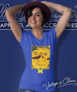 Blake Corum Game Face Michigan Wolverines Football V Neck TShirt