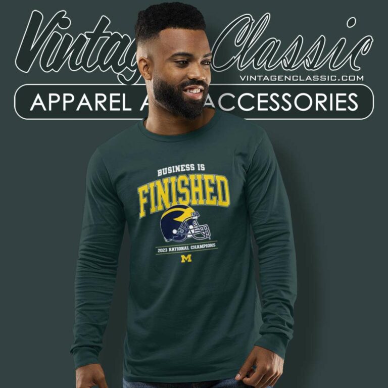 Blake Corum Michigan Business Is Finished 2023 Long Sleeve Tee Blake Corum Michigan Business Is Finished 2023 Long Sleeve Tee