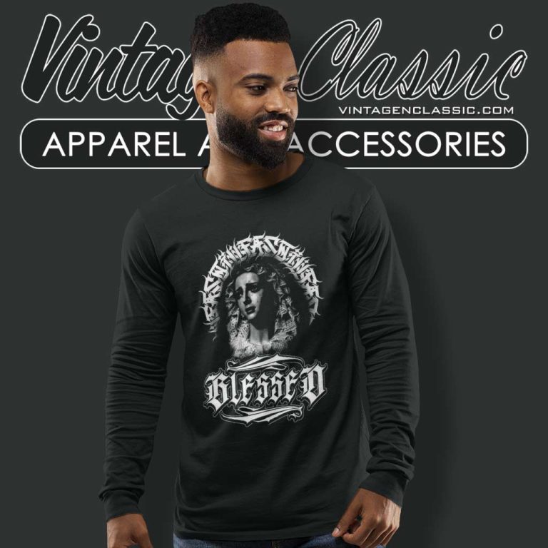 Blessed Hail Mary Long Sleeve Tee Blessed Hail Mary Long Sleeve Tee