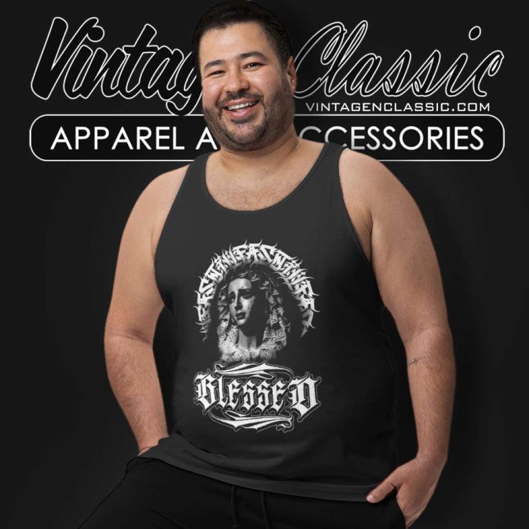 Blessed Hail Mary Tank Top Racerback Blessed Hail Mary Tank Top Racerback