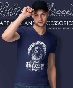 Blessed Hail Mary V Neck TShirt