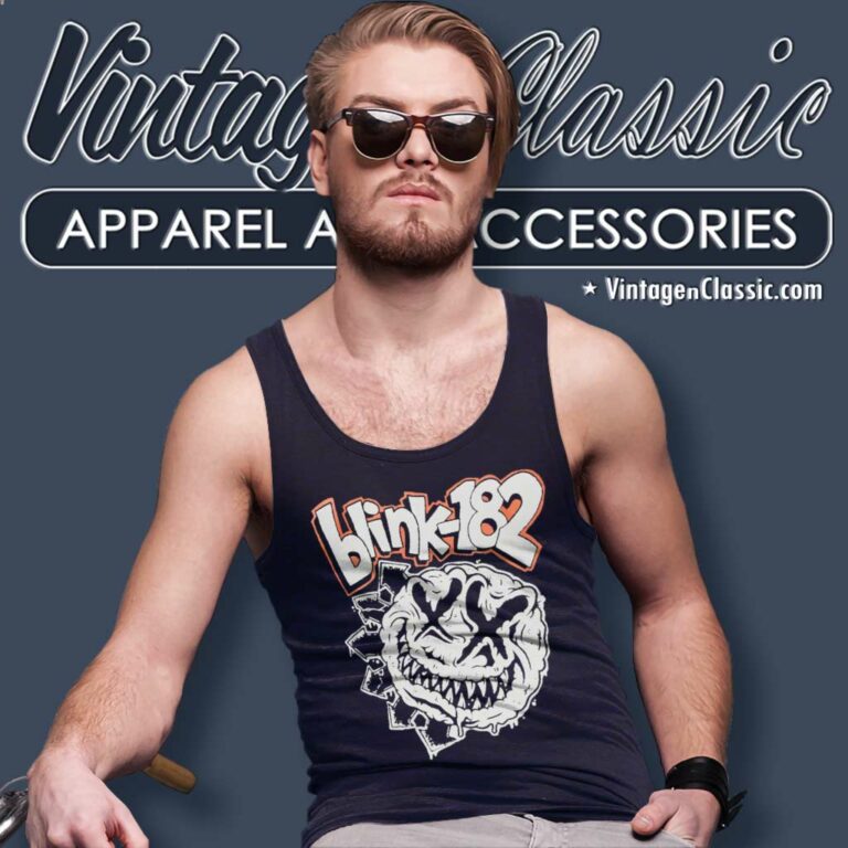 Blink 182 2023 World Tour Tank Top Racerback Blink 182 2023 World Tour Tank Top Racerback