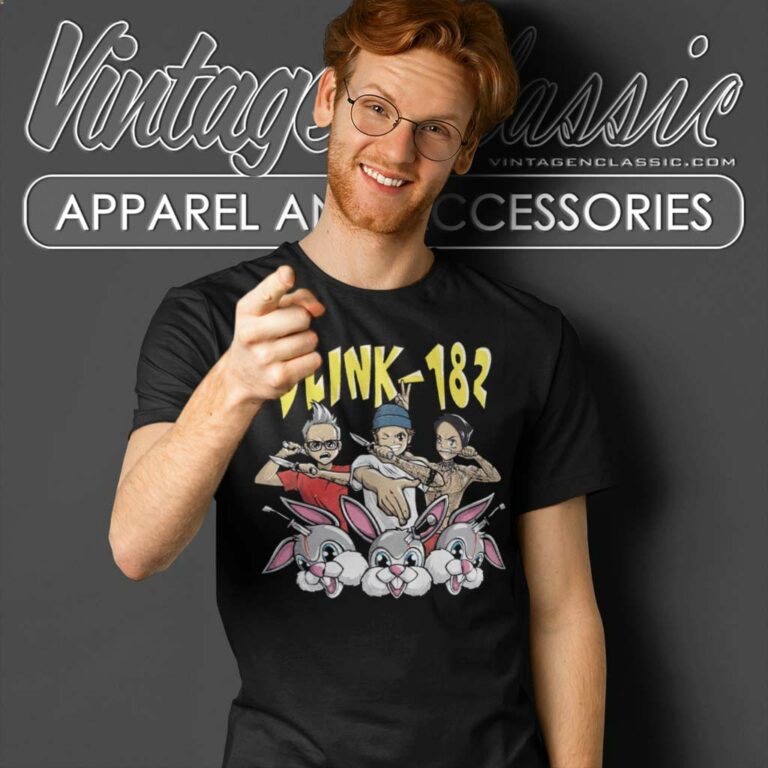 Blink 182 Band Vs Bunnies T Shirt Blink 182 Band Vs Bunnies T Shirt