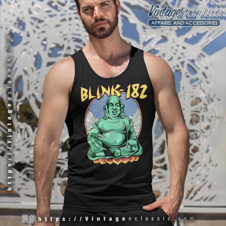Blink 182 Buddha Tank Top Racerback Blink 182 Buddha Tank Top Racerback