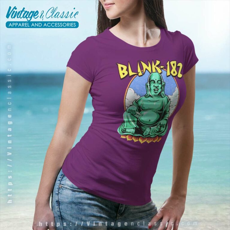 Blink 182 Buddha Women TShirt Blink 182 Buddha Women TShirt