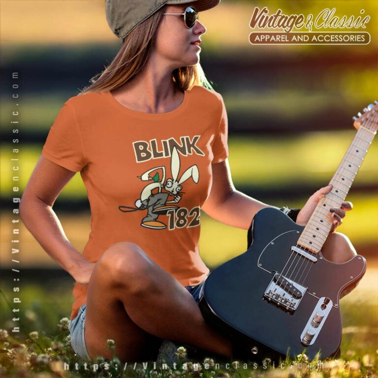 Blink 182 Classic Bunny Women TShirt Blink 182 Classic Bunny Women TShirt