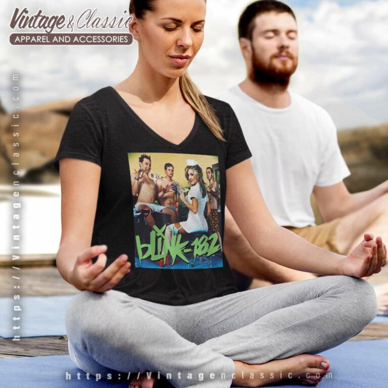 Blink 182 Enema V Neck TShirt Blink 182 Enema V Neck TShirt