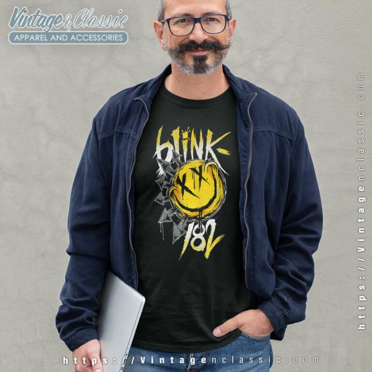 Blink 182 Happy Face Logo Long Sleeve Tee Blink 182 Happy Face Logo Long Sleeve Tee
