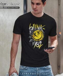 Blink 182 Happy Face Logo T Shirt