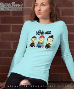 Blink 182 Logo Minions Gift For 182 Tour 2023 Long Sleeve Tee