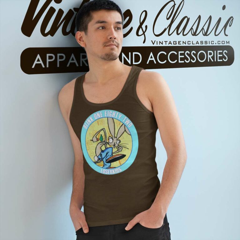 Blink 182 Loserkids Bunny Tank Top Racerback Blink 182 Loserkids Bunny Tank Top Racerback
