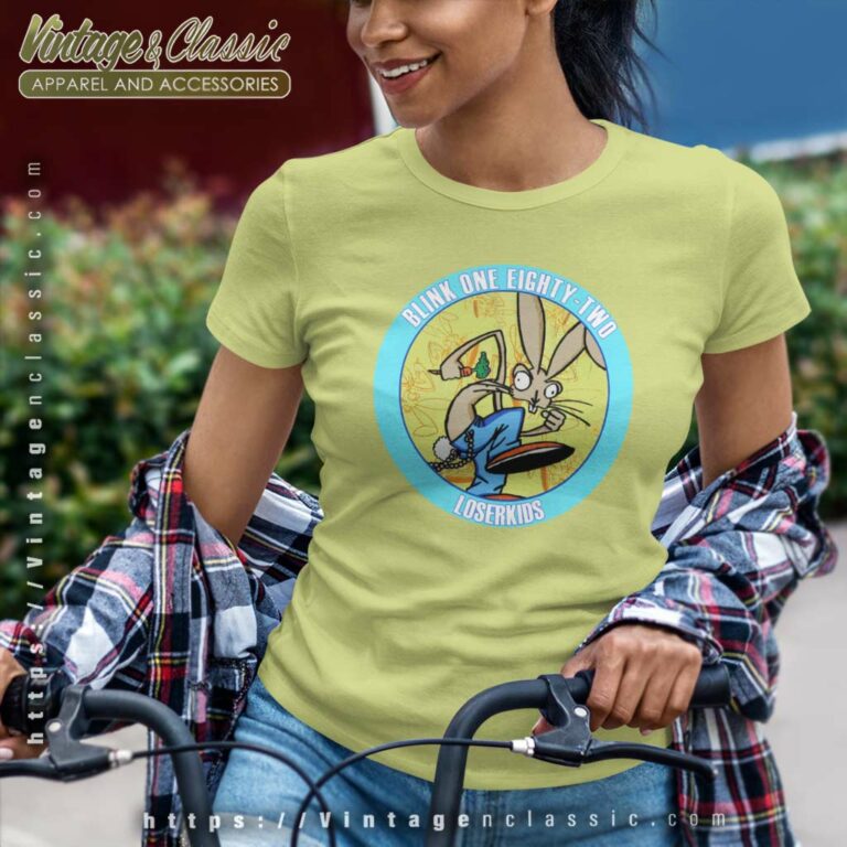 Blink 182 Loserkids Bunny Women TShirt Blink 182 Loserkids Bunny Women TShirt