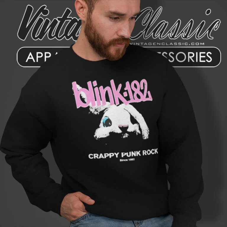 Blink 182 Merch Crappy Punk Rock Since 1992 Sweatshirt 5 Blink 182 Merch Crappy Punk Rock Since 1992 Sweatshirt 5