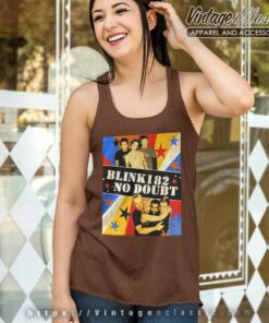 Blink 182 No Doubt Tour Tank Top Racerback