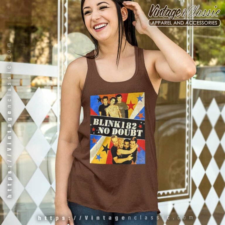 Blink 182 No Doubt Tour Tank Top Racerback Blink 182 No Doubt Tour Tank Top Racerback