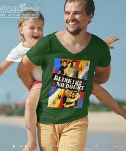 Blink 182 No Doubt Tour V Neck TShirt