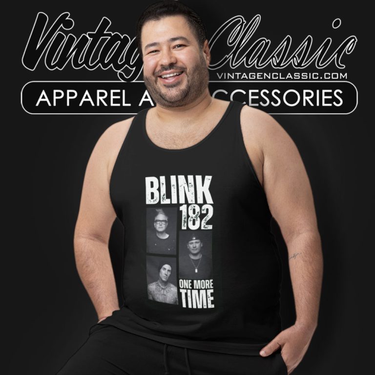 Blink 182 One More Time Tank Top Racerback Blink 182 One More Time Tank Top Racerback