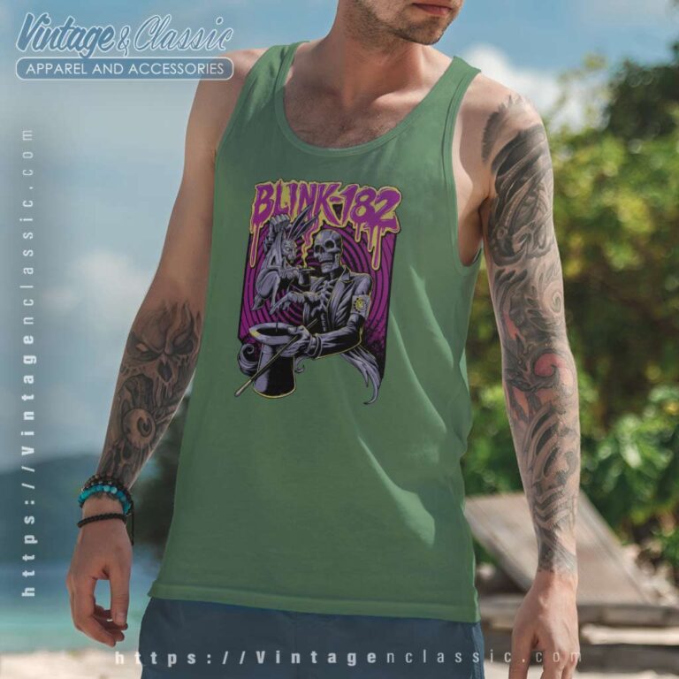 Blink 182 Poster Sheffield Musician Tank Top Racerback Blink 182 Poster Sheffield Musician Tank Top Racerback