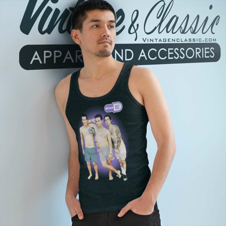 Blink 182 Poster Tank Top Racerback Blink 182 Poster Tank Top Racerback
