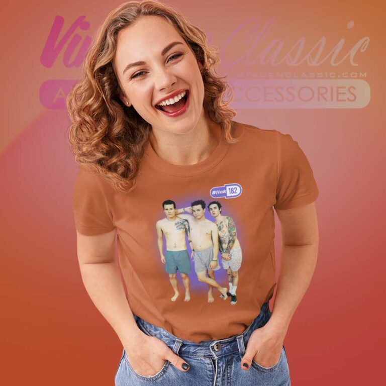 Blink 182 Poster Women TShirt Blink 182 Poster Women TShirt