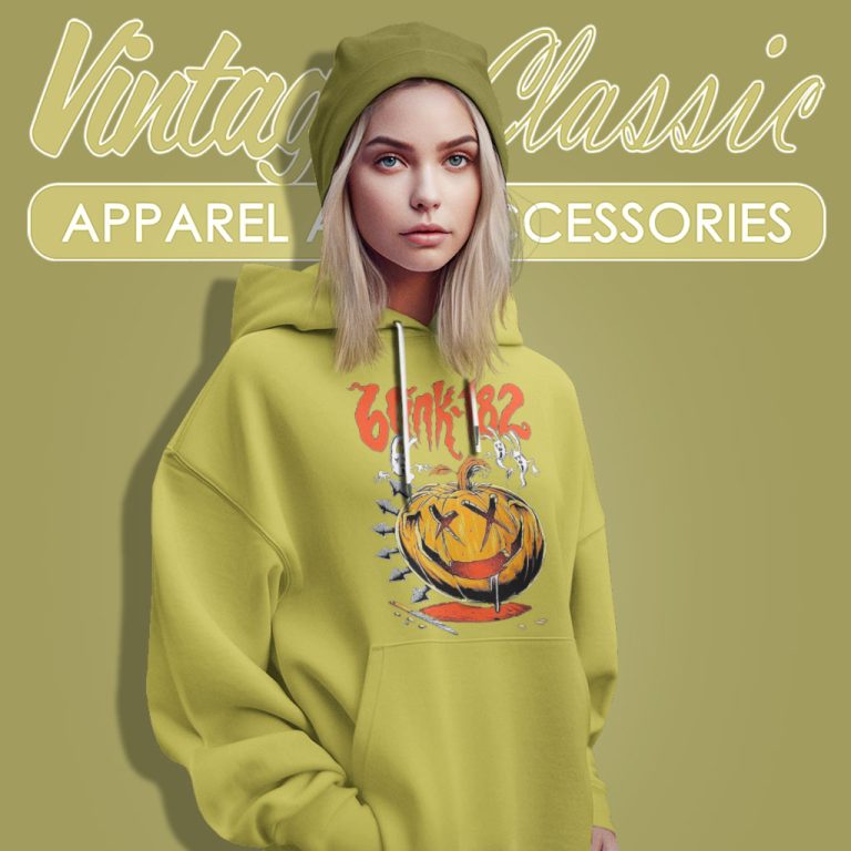 Blink 182 Pumpkin Halloween Hoodie Blink 182 Pumpkin Halloween Hoodie