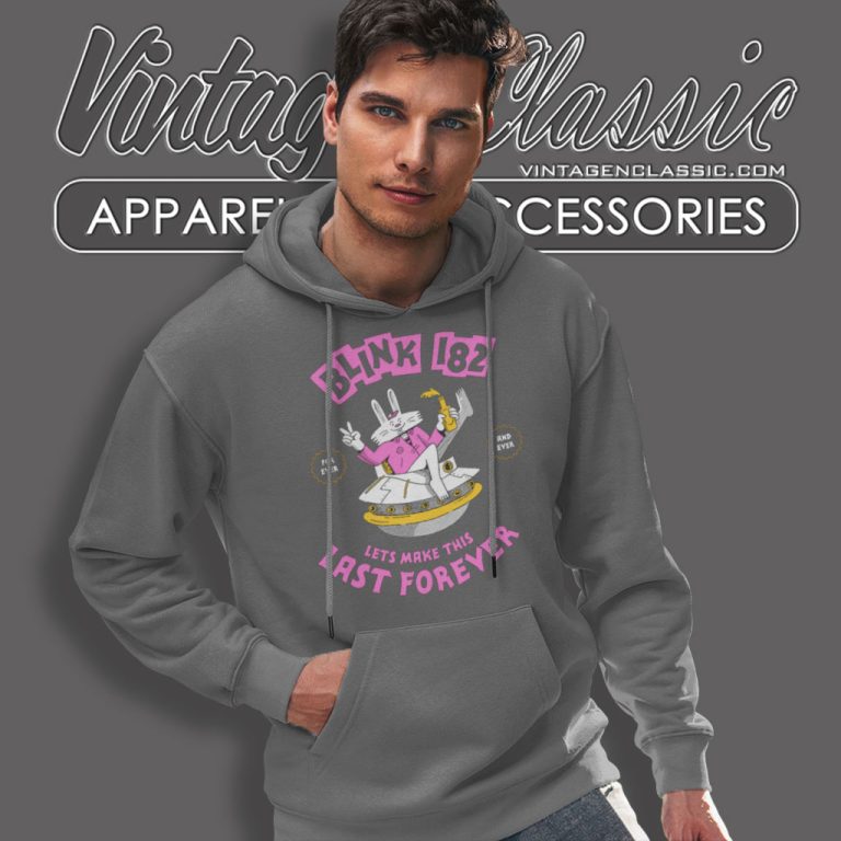 Blink 182 Rabbit Ufo Hoodie Blink 182 Rabbit Ufo Hoodie
