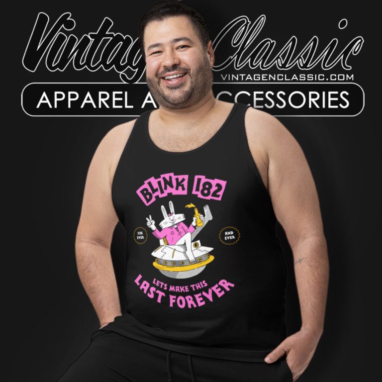 Blink 182 Rabbit Ufo Tank Top Racerback Blink 182 Rabbit Ufo Tank Top Racerback