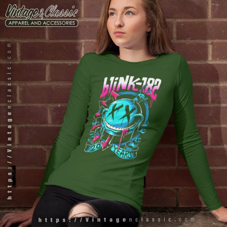 Blink 182 Shirt 20 Years Long Sleeve Tee Blink 182 Shirt 20 Years Long Sleeve Tee