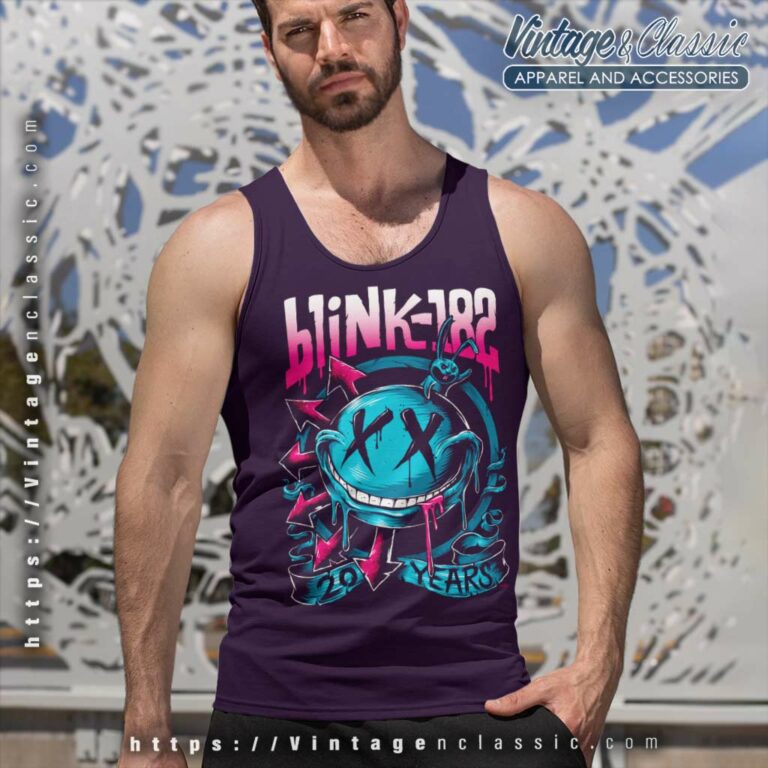 Blink 182 Shirt 20 Years Tank Top Racerback Blink 182 Shirt 20 Years Tank Top Racerback