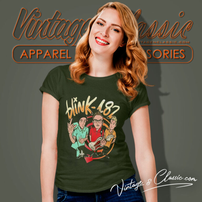 Blink 182 Shirt Band World Tour 2023 2024 Women T Shirt Blink 182 Shirt Band World Tour 2023 2024 Women T Shirt