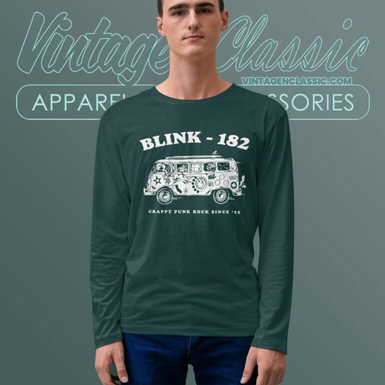 Blink 182 Shirt Crappy Punk Rock Since 92 Long Sleeve Tee Blink 182 Shirt Crappy Punk Rock Since 92 Long Sleeve Tee