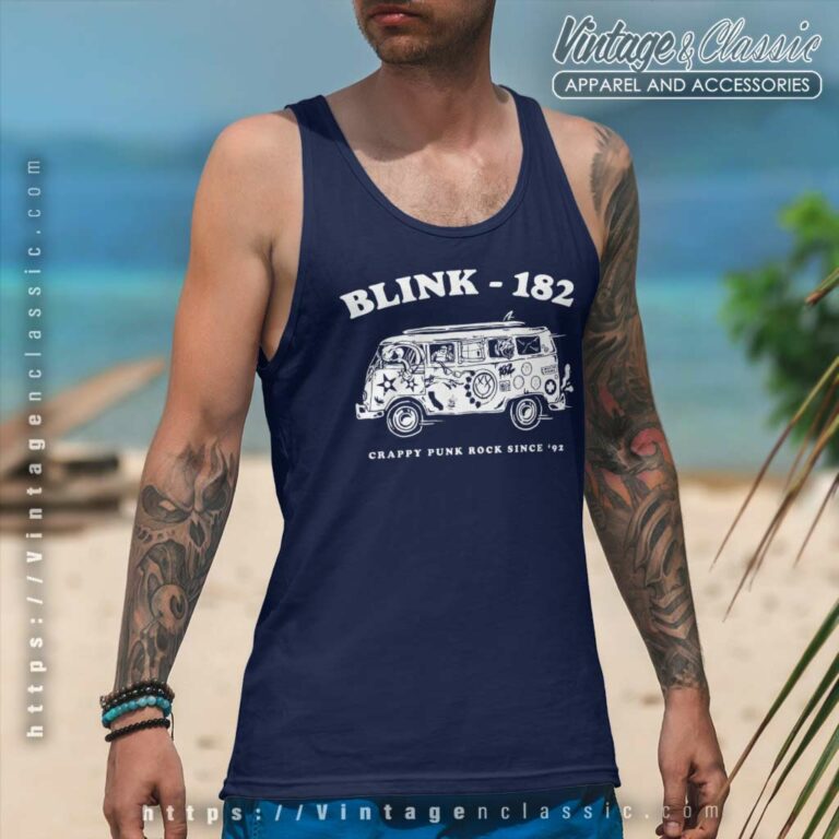 Blink 182 Shirt Crappy Punk Rock Since 92 Tank Top Racerback Blink 182 Shirt Crappy Punk Rock Since 92 Tank Top Racerback