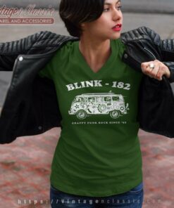 Blink 182 Shirt Crappy Punk Rock Since 92 V Neck TShirt