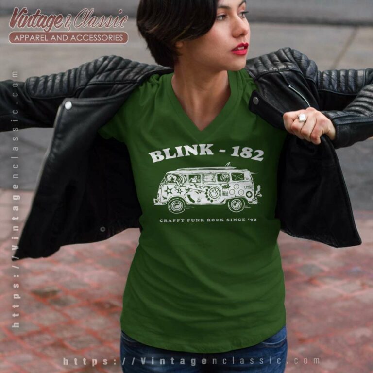 Blink 182 Shirt Crappy Punk Rock Since 92 V Neck TShirt Blink 182 Shirt Crappy Punk Rock Since 92 V Neck TShirt