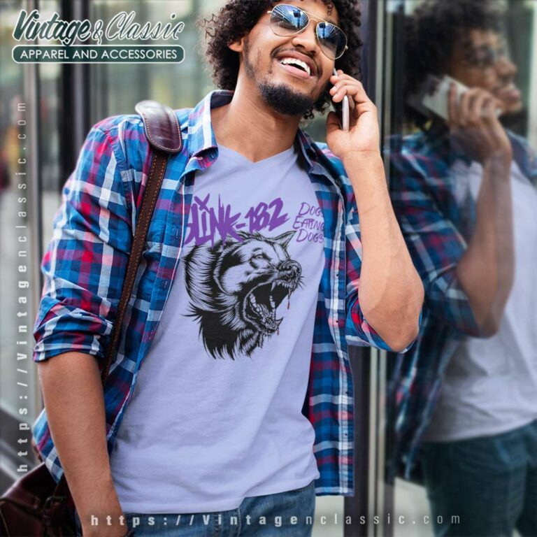 Blink 182 Shirt Dogs Eating Dogs V Neck TShirt Blink 182 Shirt Dogs Eating Dogs V Neck TShirt