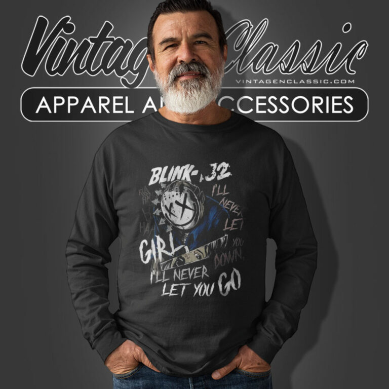 Blink 182 Shirt Ill Never Let You Down Long Sleeve Tee Blink 182 Shirt Ill Never Let You Down Long Sleeve Tee