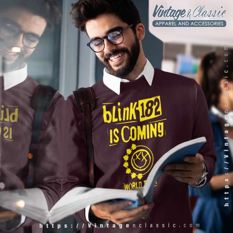 Blink 182 Shirt Is Coming World Tour 2023 Sweatshirt Blink 182 Shirt Is Coming World Tour 2023 Sweatshirt