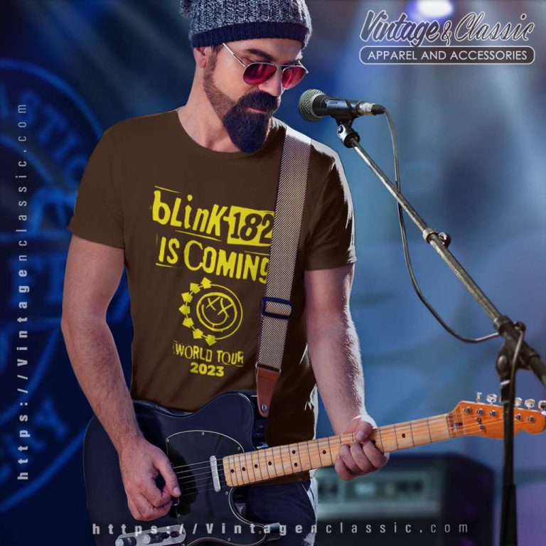 Blink 182 Shirt Is Coming World Tour 2023 T Shirt Blink 182 Shirt Is Coming World Tour 2023 T Shirt