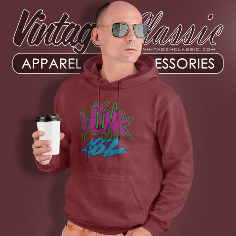 Blink 182 Shirt Neon Logo Hoodie Blink 182 Shirt Neon Logo Hoodie