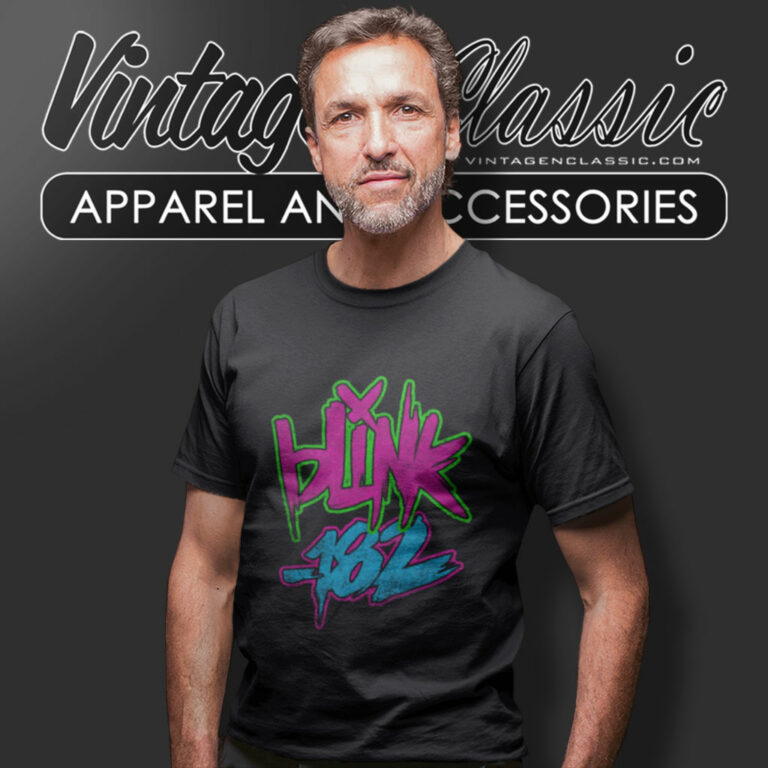 Blink 182 Shirt Neon Logo T Shirt Blink 182 Shirt Neon Logo T Shirt