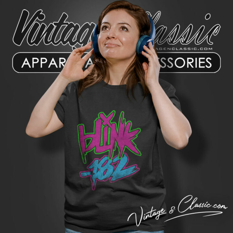 Blink 182 Shirt Neon Logo Women T Shirt Blink 182 Shirt Neon Logo Women T Shirt