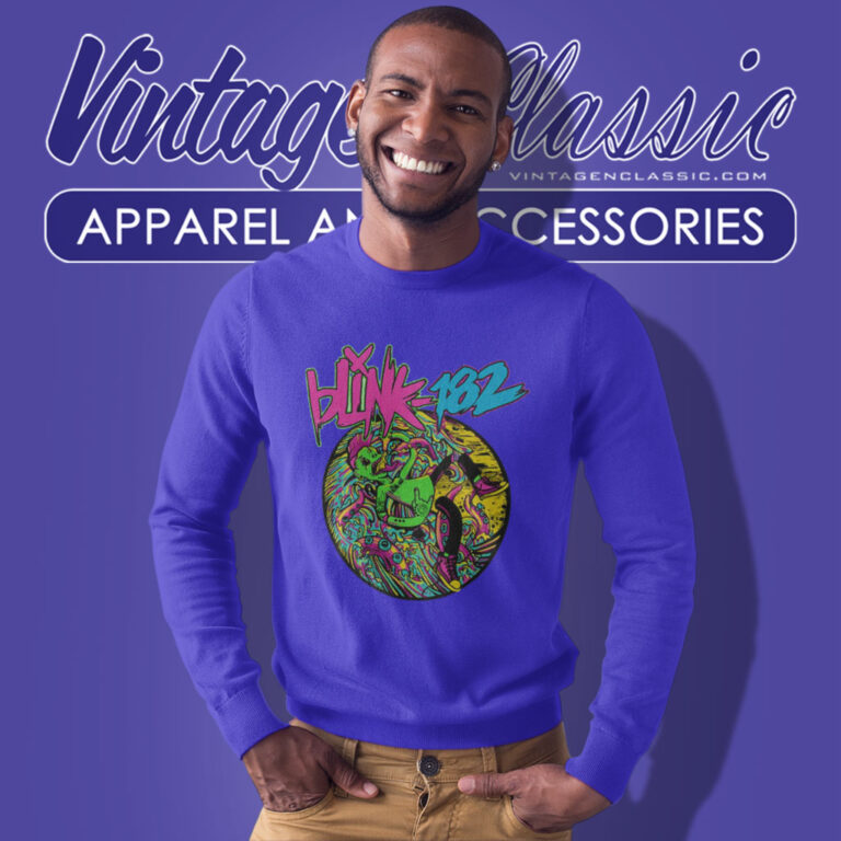 Blink 182 Shirt Overboard Event Slim Fit Sweatshirt Blink 182 Shirt Overboard Event Slim Fit Sweatshirt