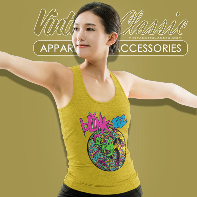 Blink 182 Shirt Overboard Event Slim Fit Tank Top Racerback Blink 182 Shirt Overboard Event Slim Fit Tank Top Racerback