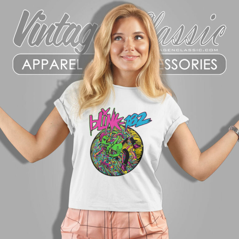 Blink 182 Shirt Overboard Event Slim Fit Women T Shirt Blink 182 Shirt Overboard Event Slim Fit Women T Shirt