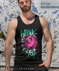 Blink 182 Smiley Face Tank Top Racerback
