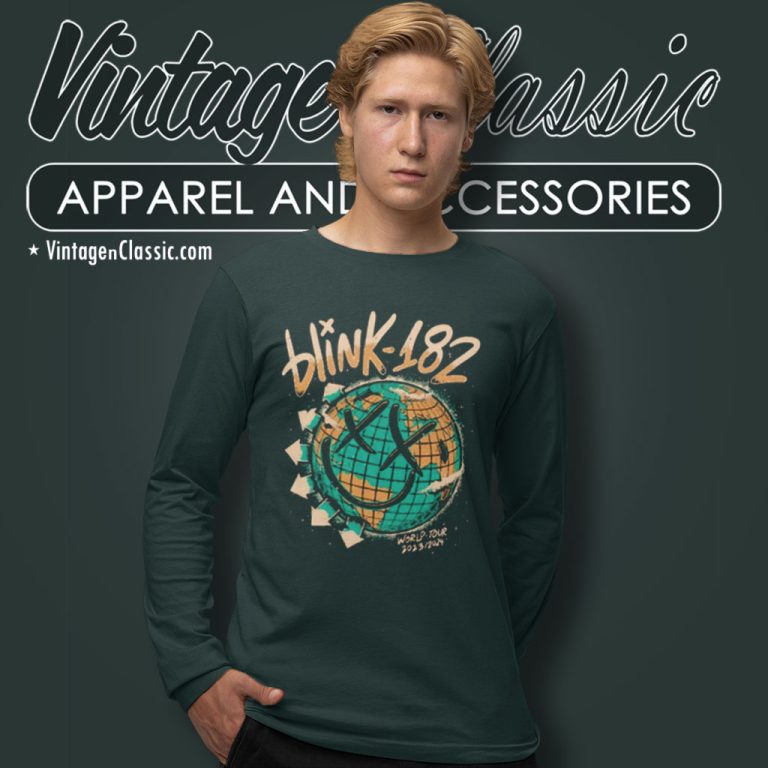 Blink 182 The World Tour 2023 2024 Long Sleeve Tee Blink 182 The World Tour 2023 2024 Long Sleeve Tee