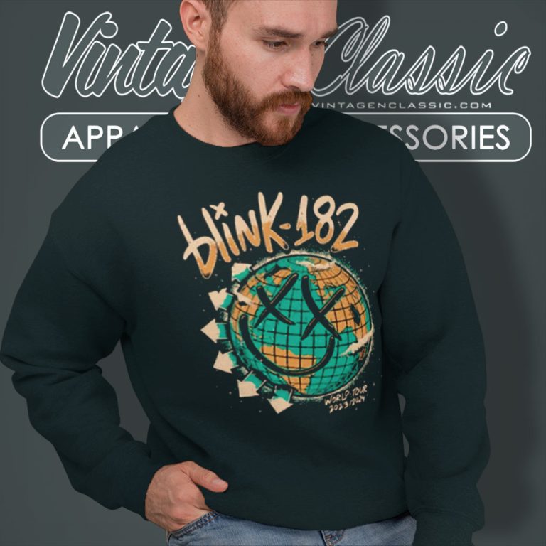 Blink 182 The World Tour 2023 2024 Sweatshirt Blink 182 The World Tour 2023 2024 Sweatshirt