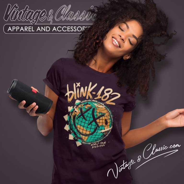 Blink 182 The World Tour 2023 2024 Women T Shirt Blink 182 The World Tour 2023 2024 Women T Shirt